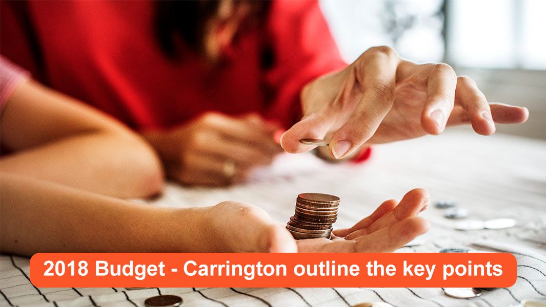 The Budget 2018 - Carrington outline the key points outline